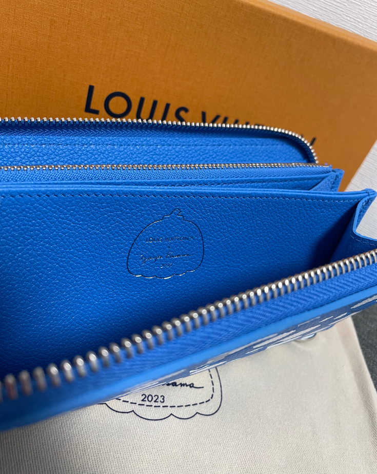 New Louis Vuitton LV x YK Zippy Wallet M81954 Yayoi Kusama
