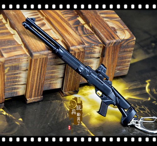Mini gun model 98k carbine AWP sniper AK47 alloy keychain pendant soldier access - Picture 10 of 47