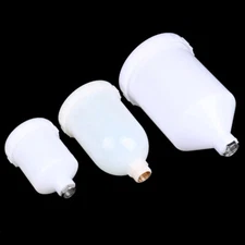 Plastic Spray Paint Pot Sprayer Cup Air Gravity Feed Fastmover Thread Connect_z8