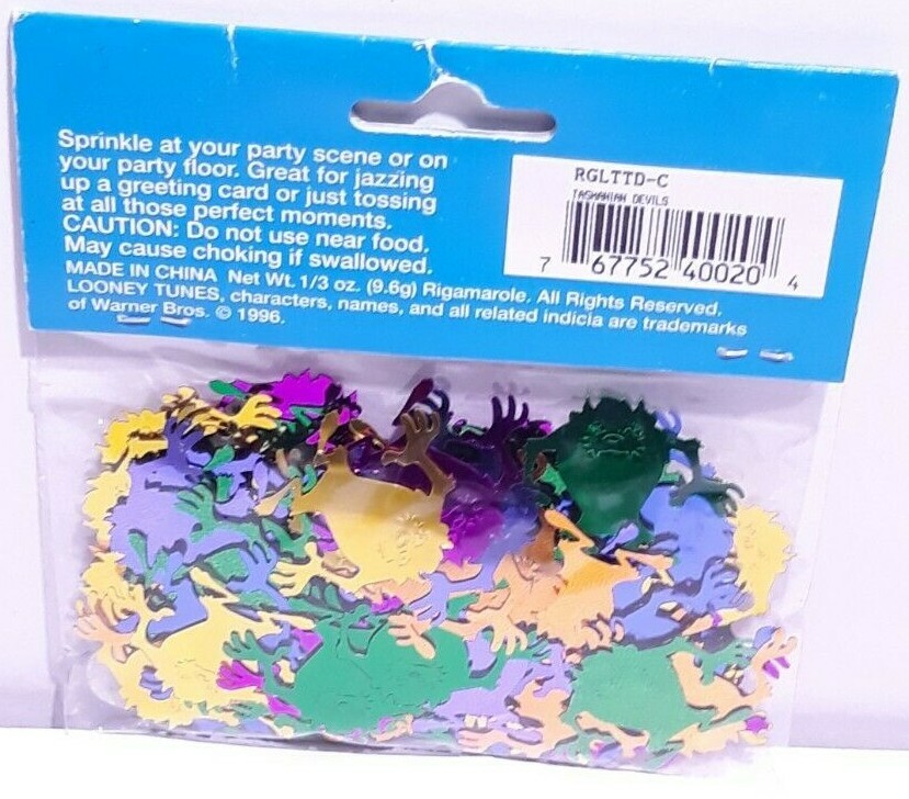Looney Tunes 1" Tazmanian Devil Table Confetti .5 oz Paper Art Party Decoration