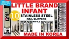 LITTLE TODDLER SUPER SHARP DELUXE FINGERNAIL CLIPPERS LOT OF 10 (MADE IN KOREA)