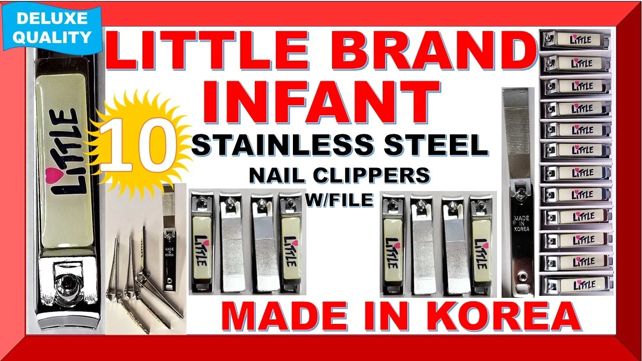 LITTLE TODDLER SUPER SHARP DELUXE FINGERNAIL CLIPPERS LOT OF 10 (MADE IN KOREA)
Opens in a new windo
