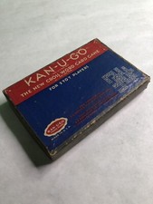 Vintage 1937 KAN-U-GO The New Crossword Card Game Instructions T.G. Porter