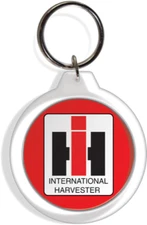 IH Garden Farm Tractor Logo Yard Lawn Mower Keychain Keyring hook  FOB Part