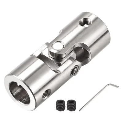UXCELL Drehbare Kreuzgelenk Wellenkupplung 12mm bis 12 mm Innendurchm. L52 x D20