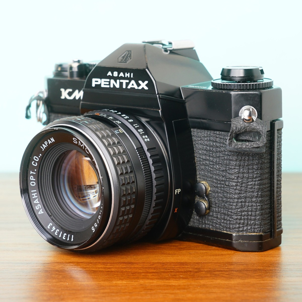 【完動品】PENTAX KM / SMC PENTAX 55mm F1.8 MINT] PENTAX KM black SMC 55mm f1.8 SLR FILM CAMERA from