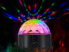 Proiettore Luci Ed Effetti Led Discoteca Dj Rgb A Sfera Multicolore Rotante 220v