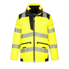 Portwest PW367 Waterproof PW3 Hi-Vis Breathable 5-in-1 Winter Safety Jacket