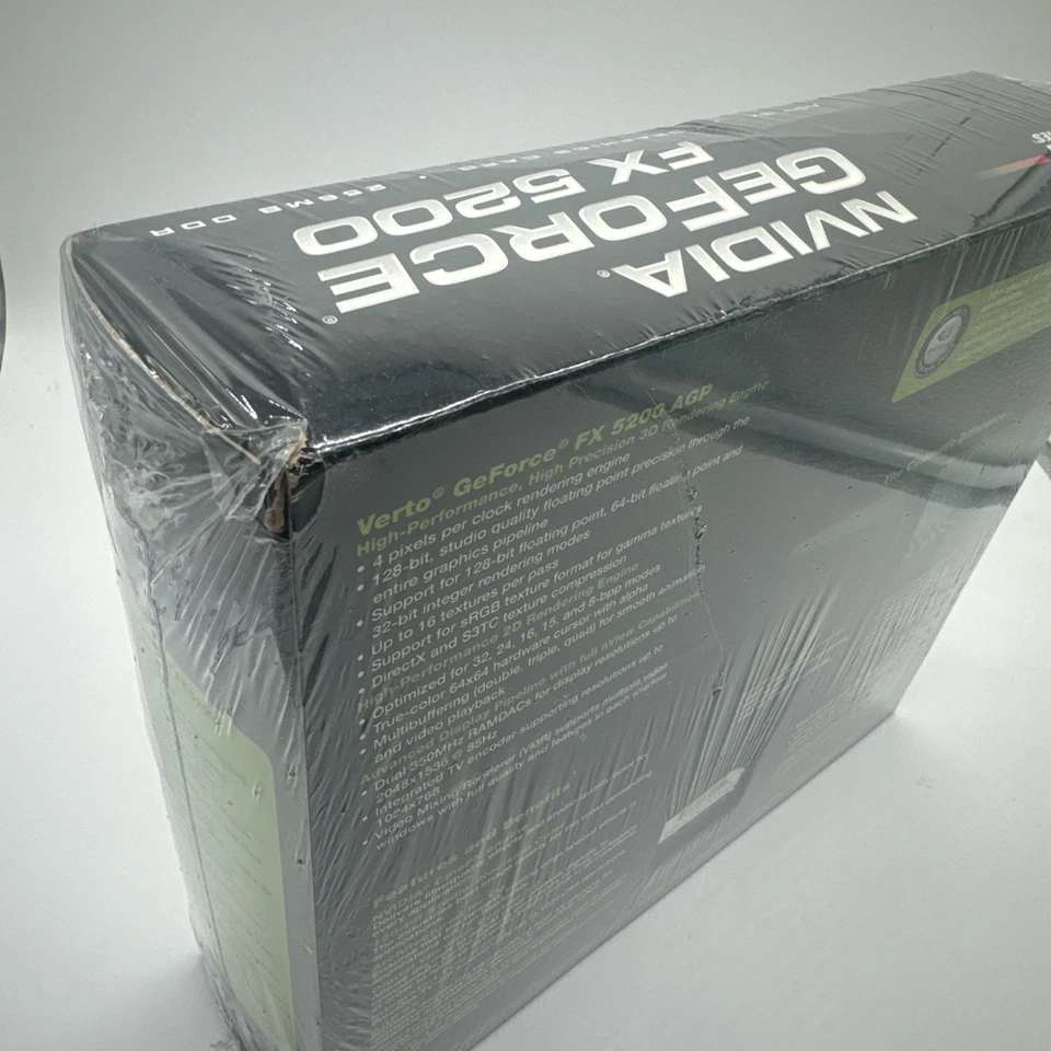 NVIDIA GEFORCE FX5200 PCI  SEALED NEW PNY TECHNOLOGIES GRAPHICS CARD 256MB DDR  - Image 3 of 4