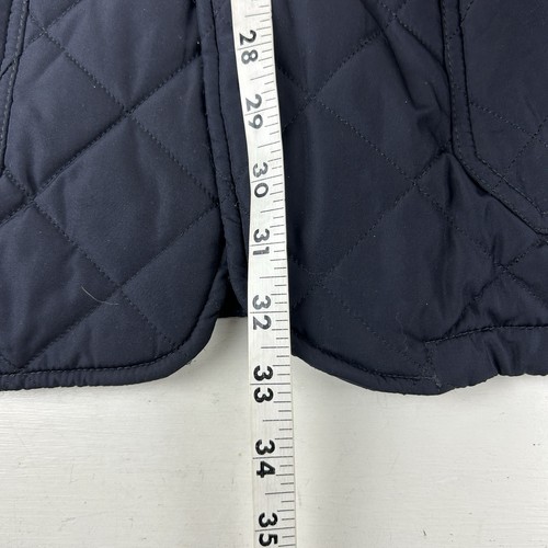 Barbour Women Quilted Navy Jacket Size US 2XL Button And Zip Closure - Picture 5 of 6