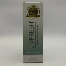LIVFRESH Toothpaste Gel, Clinically Proven to Remove Plaque 250% Better. 1.75 oz