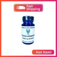 Tooth Powder with Mint and Myrrh Gum Natural Toothpaste Fluoride Free Whit