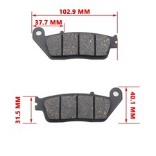 Motorcycle Brake Pad FA142 Semi-metal Friction Material