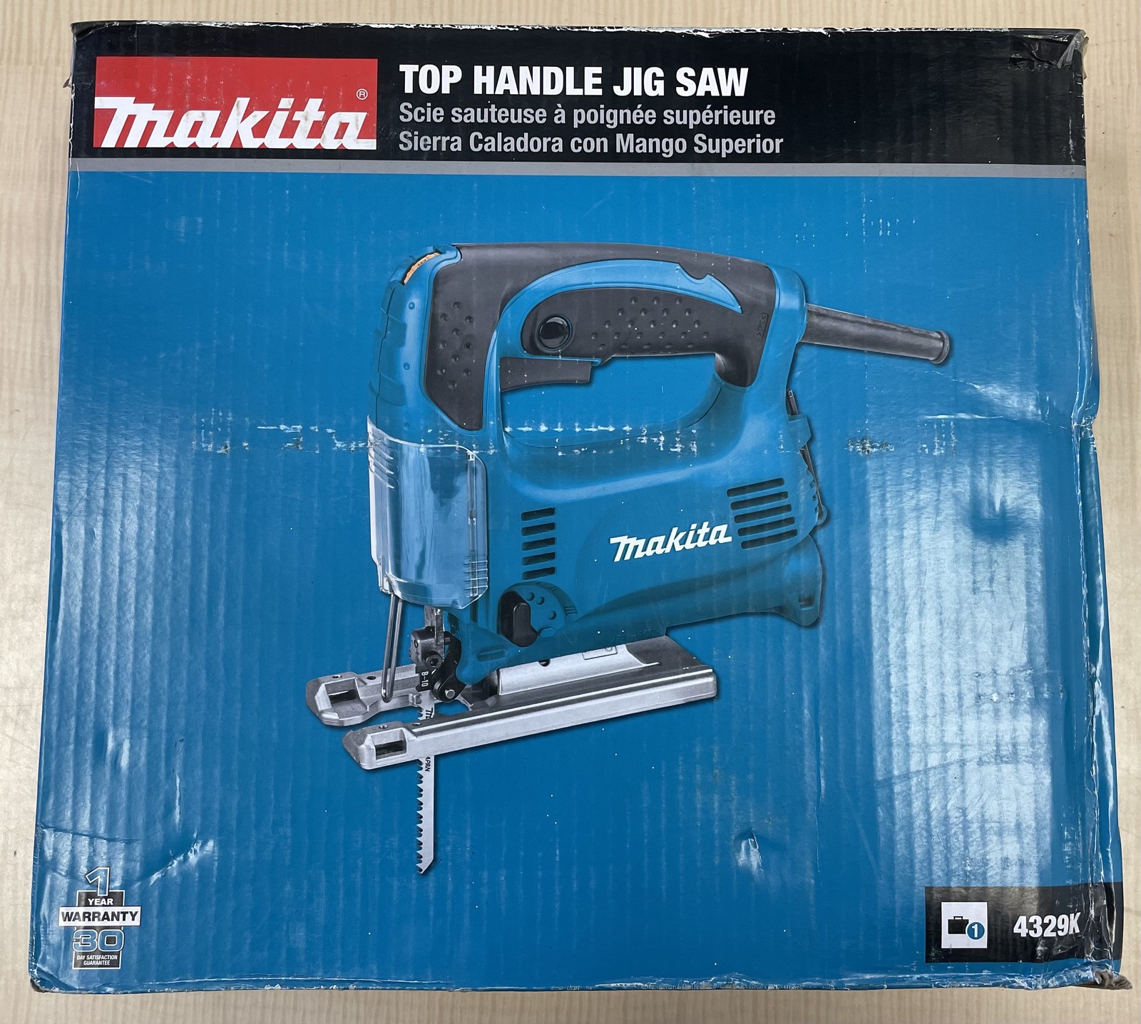 Makita 4329K Top Handle Jig Saw NEW OPEN BOX