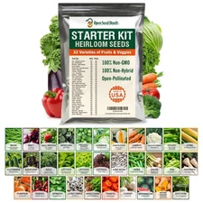 15,000 Non GMO Heirloom Vegetable Seeds for Planting Vegetables and Fruits - ...