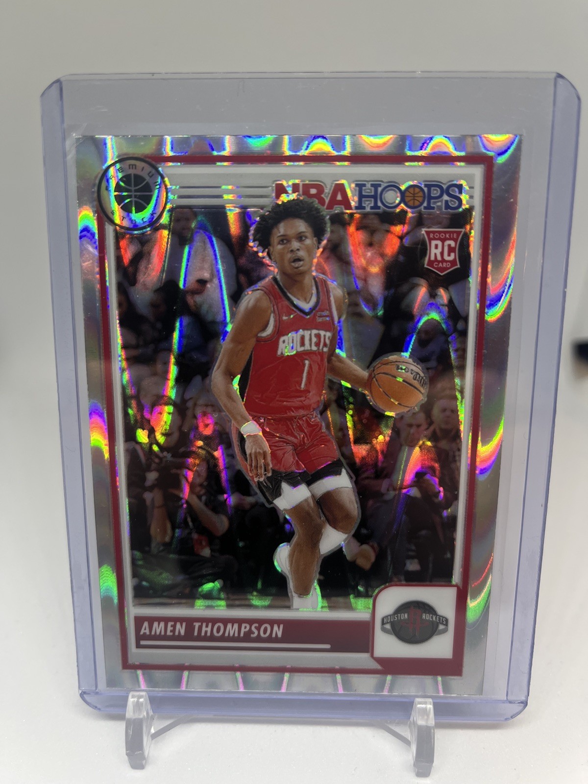 2023-24 Panini Nba Hoops Premium Stock - Amen Thompson #86 Seismic Prizm (RC)