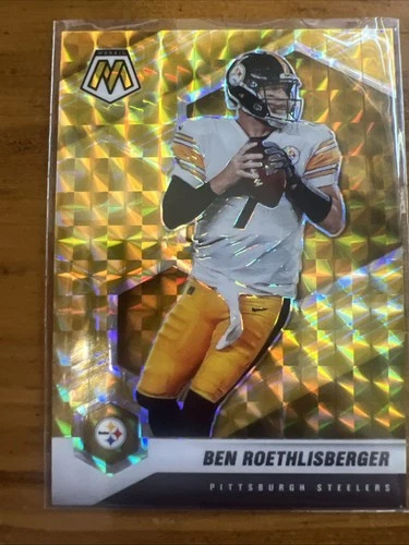 2021 Panini Mosaic - Ben Roethlisberger #166 Reactive Yellow Mosaic Prizm
