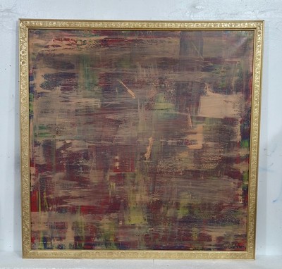 GERHARD RICHTER OIL ON CANVAS CIRCA 1981 WITH FRAME FREE SHIPPING