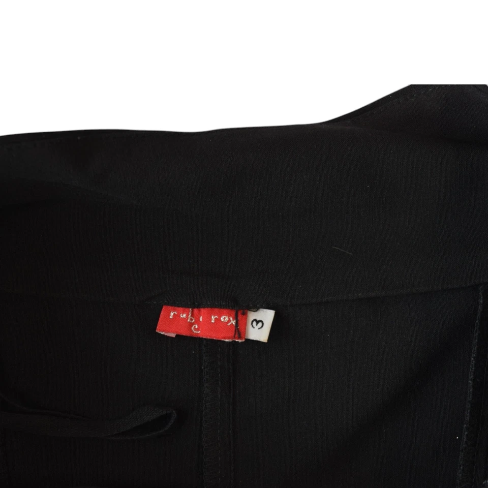 Y2K Ruby Rox черный с открытыми плечами платье со стразами размер 3 - Изображение 4 из 4