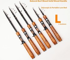 Canne da Pesca Telescopiche Spinning Casting Canna in Fibra di Carbonio Azione Rapida UltraLeggera
