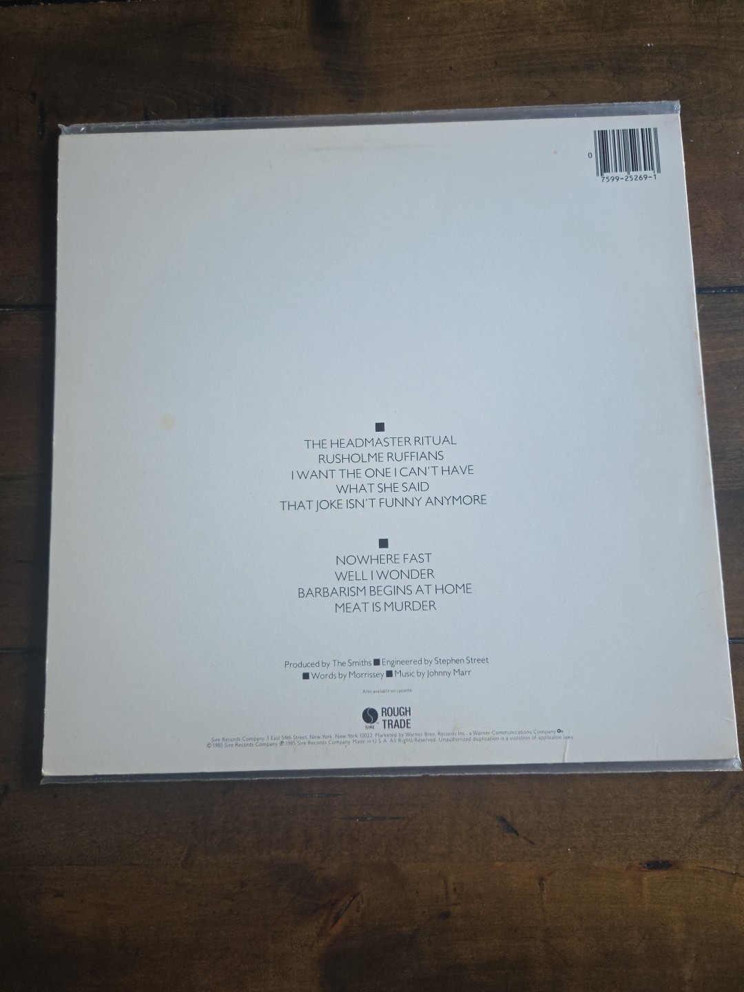 Up For Sale THE SMITHS Meat Is Murder LP 1985 US 1st Press  ROUGH TRADE image 2