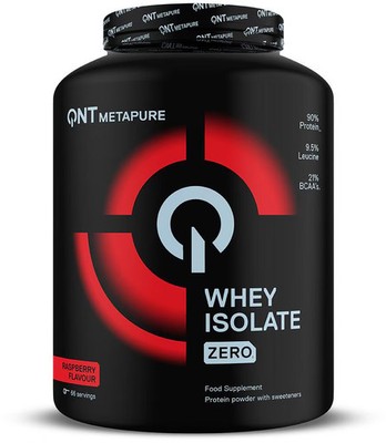 QNT Metapure Zero Carb Whey Isolate, 2000 g Dose, Raspberry