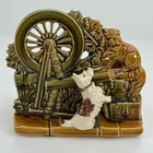 McCoy Scottie Dog Planter Cat Spinning Wheel Vintage 1950's