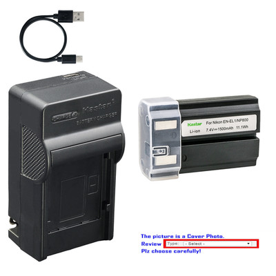 Kastar EN-EL1 Battery AC & USB-C Charger for Nikon EN-EL1 Coolpix 4300 4500 5000