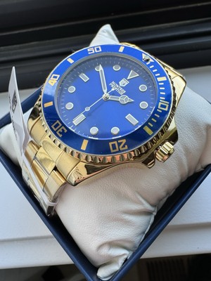 Invicta Gold Tone Watch with Blue Cabochon Accent invicta-men-s-watch-pro-diver-  main image 3
