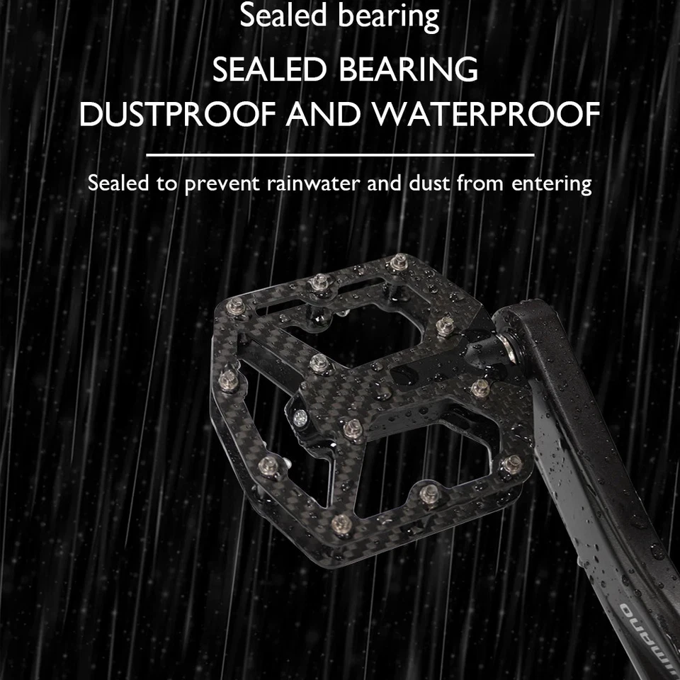 Ultra-light Titanium Alloy Shaft MTB/Road Bicycle Pedals Lightweight Accessories - Image 4 of 4