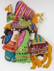 Vintage Lee Wards Felt Sequin Wise Men with Camels Horse Ornament Set Nativity — photo 8