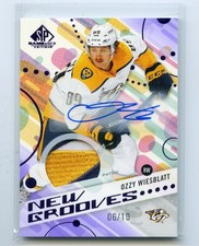 2025-26 Upper Deck SP Game Used New Grooves Rookie Patch Auto /10 Ozzy Wiesblatt
