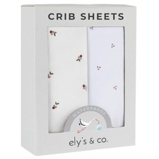 Ely's  Co. Patent Pending Waterproof Crib Sheets, 100 Cotton with Waterproo...