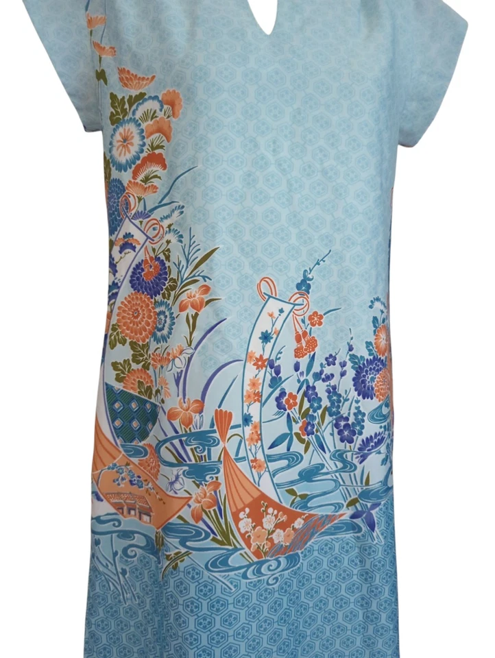 Vintage Tori Richard Liberty House Honolulu Hawaii Asian Hostess Dress Small - Image 4 of 4