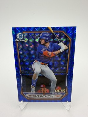 Carson Benge 2026 Bowman Chrome Blue Geometric Refractor /150 #BCP-111 Q3855