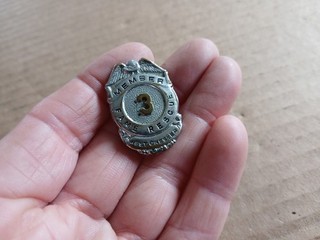 Antique Obsolete Miniature Member Fire Dept Fame Rescue West Chester PA Badge