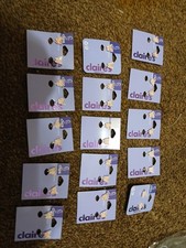 Bulk Lot Of 15 Claire's Butterfly Earrings MSRP/Lot 120 NWT