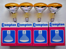 4x 100w Yellow R95 B22 Bayonet BC Old Fashioned Type Reflector Lamps Disco Bulbs