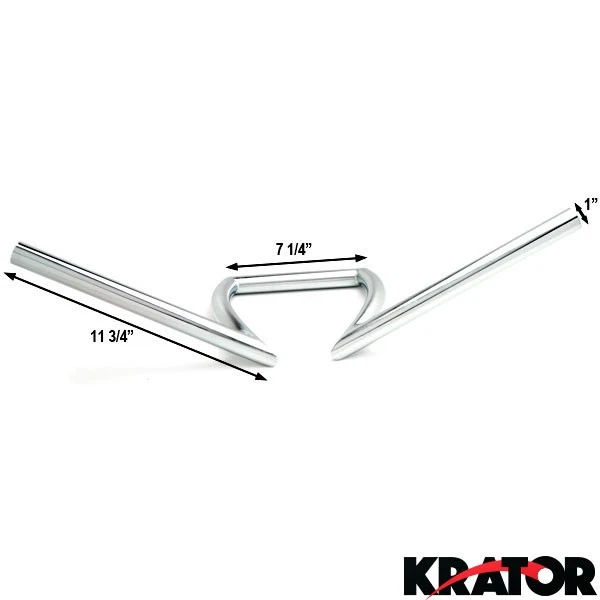 Manillar de moto 1" cromo Z-barras para Honda VTX 1300 C R S RETRO Foto 3 de 4