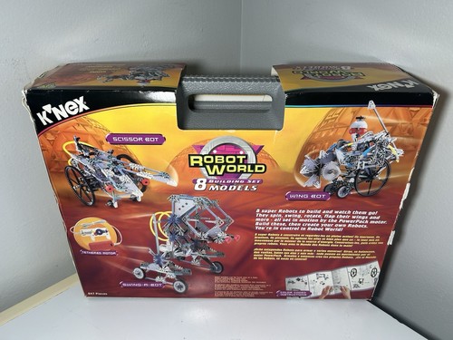 K'nex Robot World 8 Building Set Models 14132 Power Controller Motor NEW SEALED - Picture 2 of 12