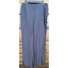 Lunya Pants Womens Large Gray Wide Leg Lounge Sleepwear Made USA NEW