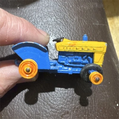 Matchbox Ford Tractor Diecast Blue Yellow Orange Black Series No. 39 Toy - Image 1 of 4