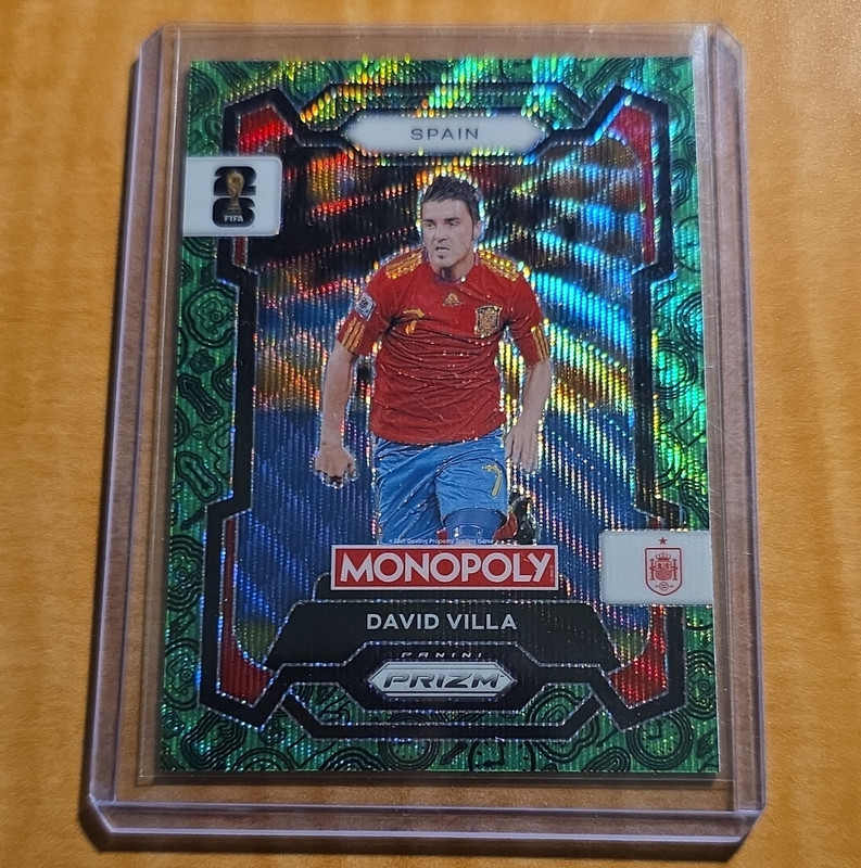 Panini 2026 Prizm Monopoly FIFA World Cup Hologram David Villa Spain #44
