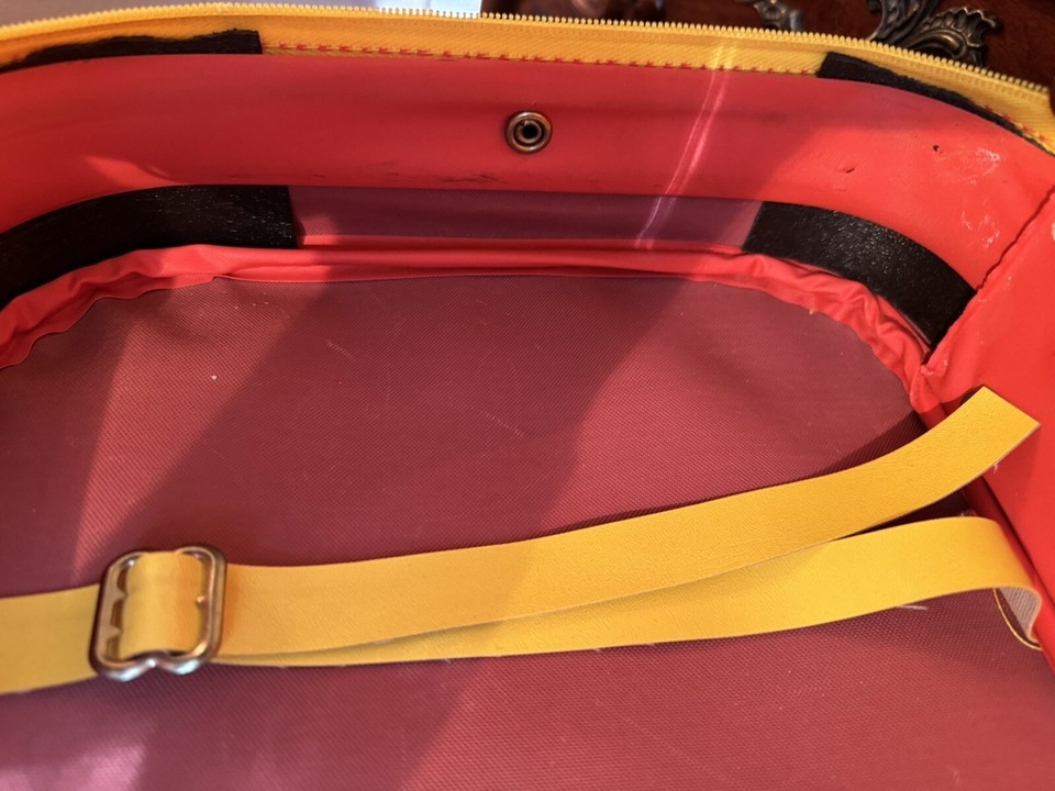 Vintage Strawberry Shortcake Suitcase 1980 Red Luggage Cat Rainbow