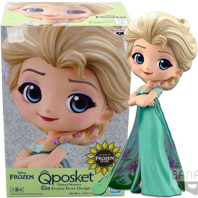 Banpresto Qposket Personajes De Disney Frozen Elsa Fiebre Diseno B Figura De Pvc Ebay