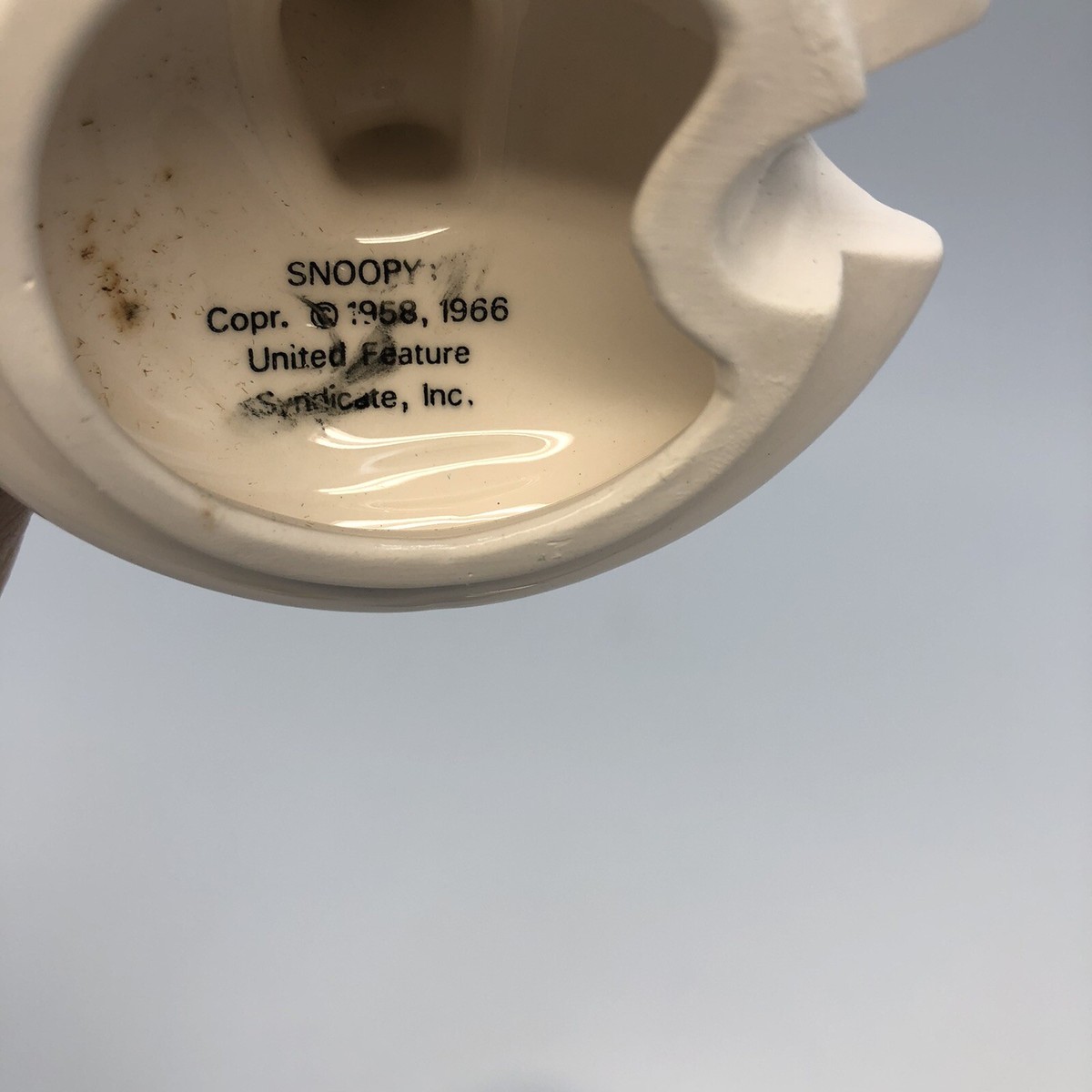 Vintage Ceramic Snoopy Jam Jar Peanuts Collectible Kitchen