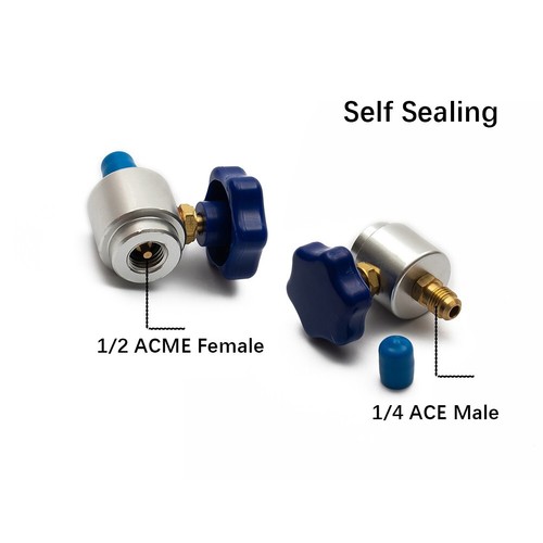 Self Sealing R134A Can Tap Valve Dispenser F A/C Charging Hose - Picture 3 of 19