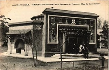 Old postcard colonial expo MARSEILLE Diorama de Provence Mas de Santo-Estello (403401)