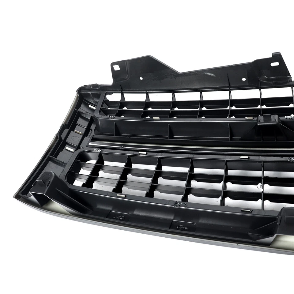 Front Upper Grille Glossy Black For Chevy Silverado 2500HD 3500HD 2007-2010 Foto 3 de 4