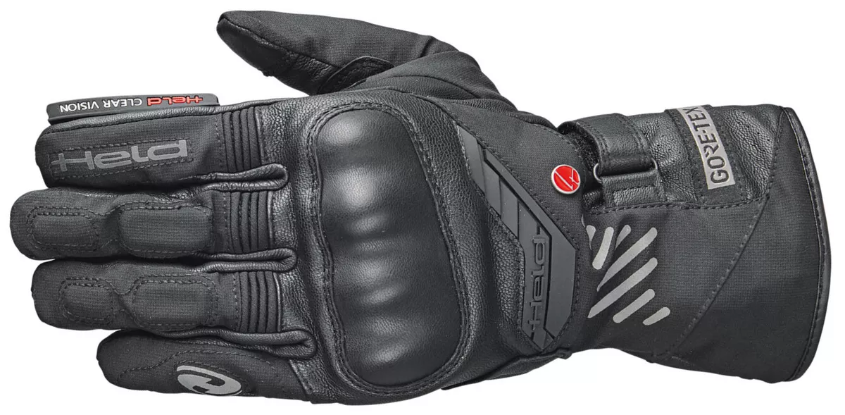 HELD Madoc Max Goretex Motorcycle Gloves Visor Wiper Touchscreen
